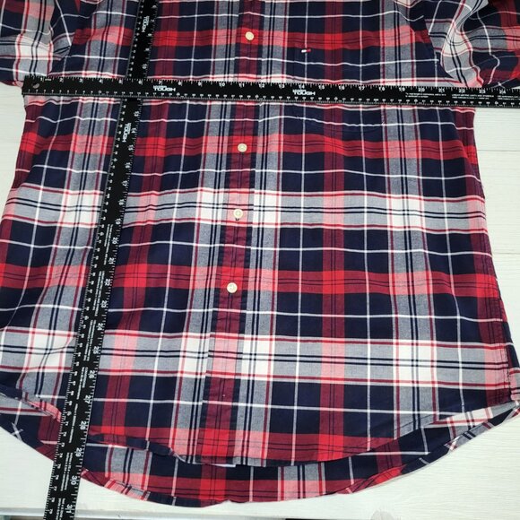 Vintage Tommy Hilfiger Men Plaid Long Sleeve Button Up Shirt Preppy Classic Y2k. - Picture 7 of 7